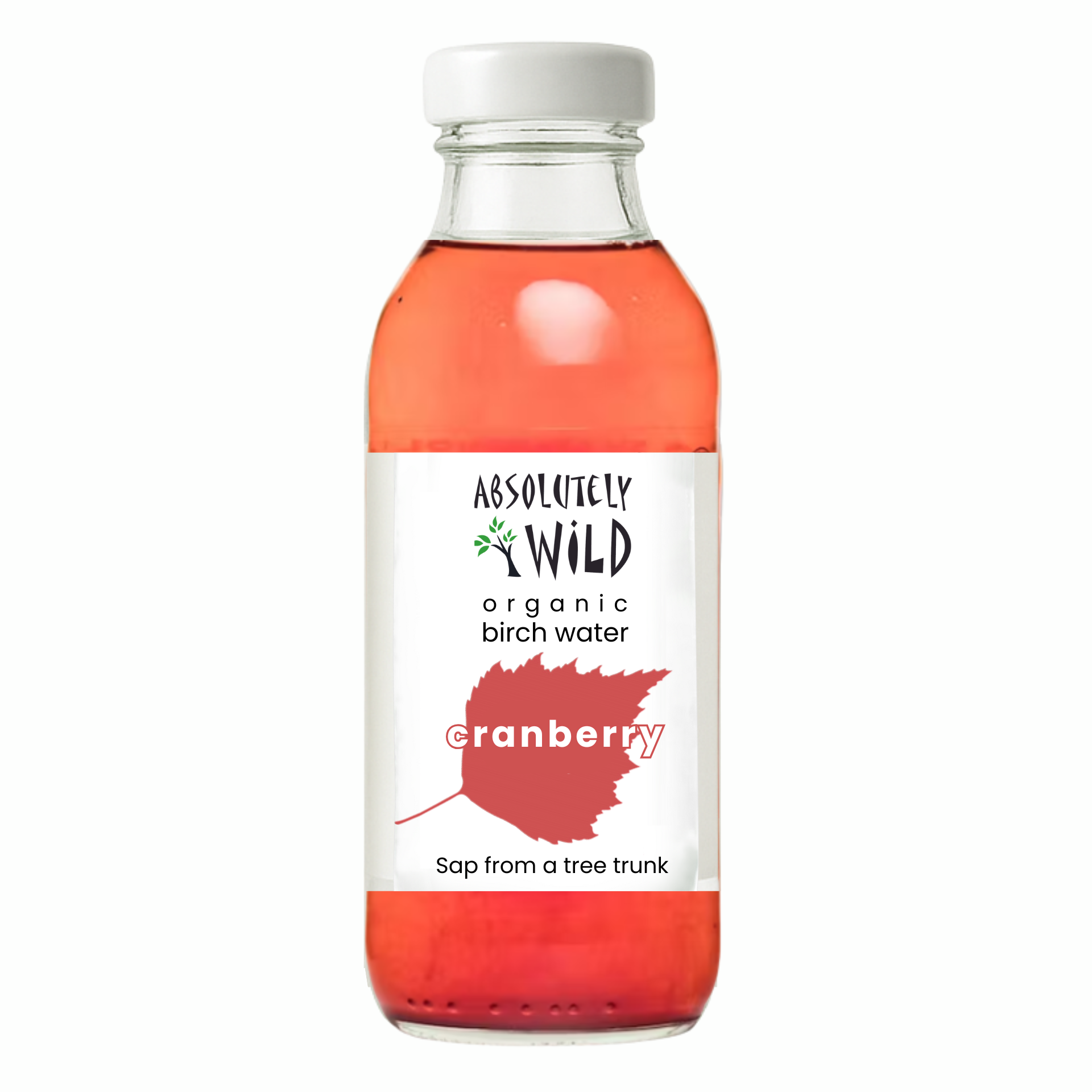 Absolutely Wild Organic Birch Water sap juice with Cranberry Juice