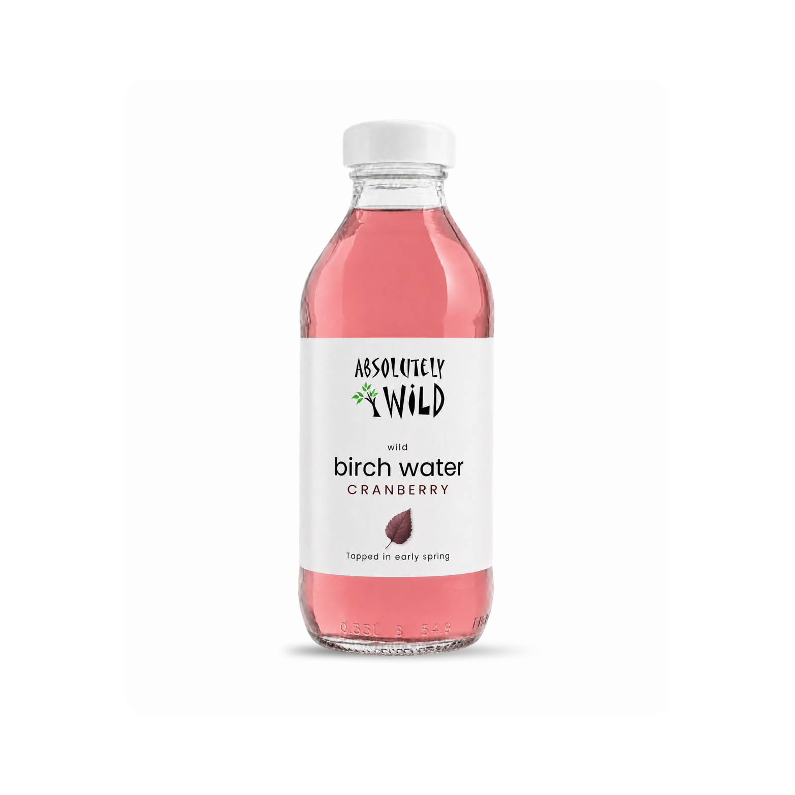 Absolutely Wild Organic Birch Water with Cranberry Juice